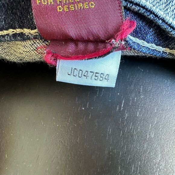 Vintage Y2K Zana Di Capris Juniors Size 9 Light Wash‎ Wide Leg Low Rise Bling - Picture 8 of 9